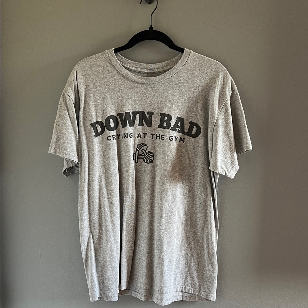 Gildan Gray 'Down Bad' Graphic Tee - Taylor Swift